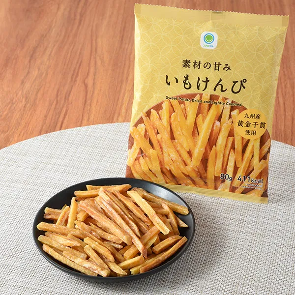 Imo Kenpi with natural sweetness, made with Kyushu-grown Kogane-Sengan