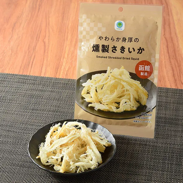 Soft, Thick-Smoked Shredded Squid