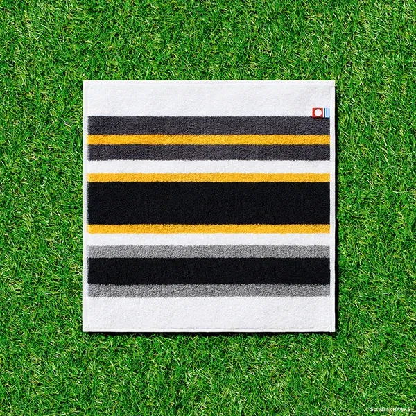 Kyushu: Imabari Towel Handkerchief White & Yellow