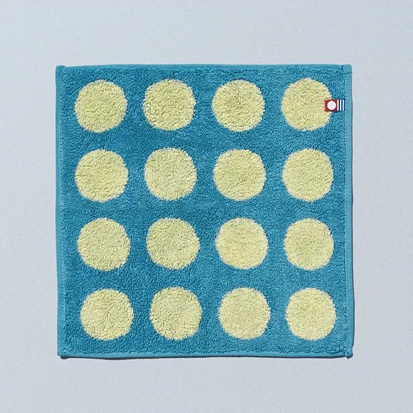 Imabari Towel Handkerchief - Dot Pattern / Smoky Blue Moon