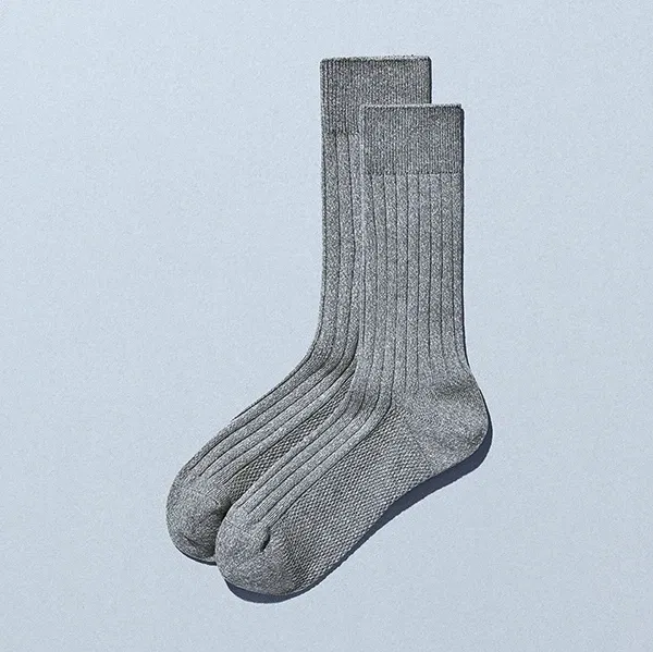 Ribbed Socks - Gray Mix (25–28 cm)