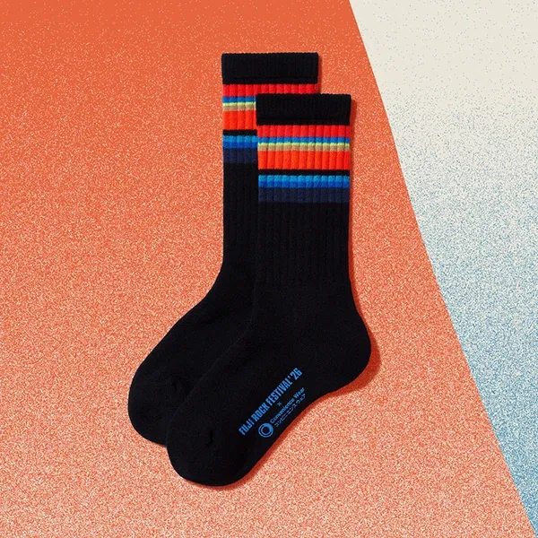 Fuji Rock ’26 Line Socks - Black