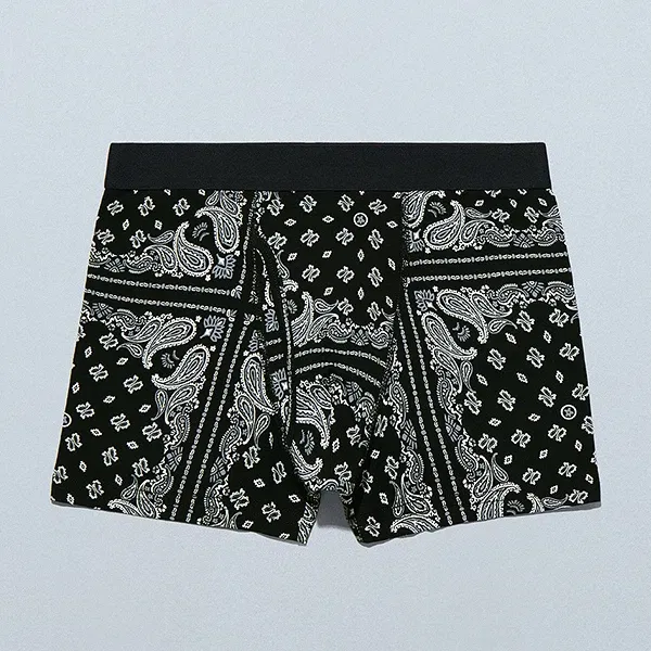 Boxer Shorts - Black Paisley #3