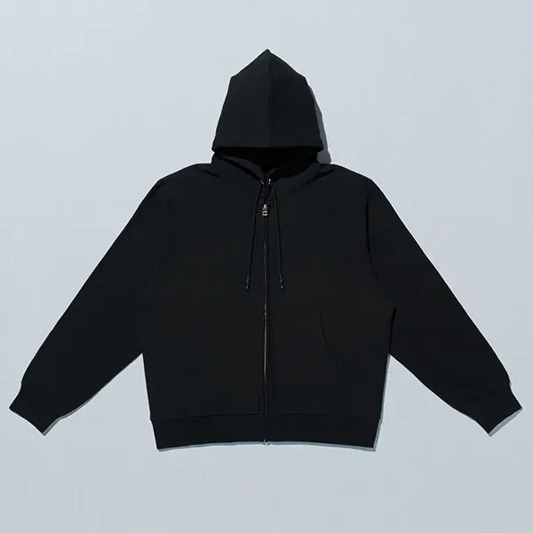 Zip-up Hoodie, Black