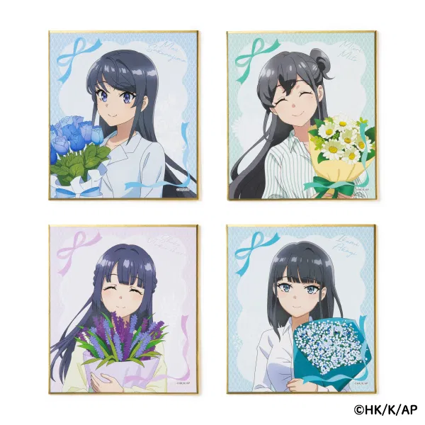 Mini Shikishi from the Theatrical Anime Rascal Does Not Dream of a Dear Friend