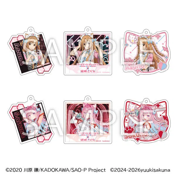 Sword Art Online × Sakuna Yuuki Trading Acrylic Keychain