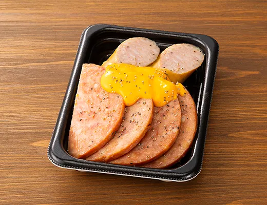 Cheese-Sauce Sausage Platter