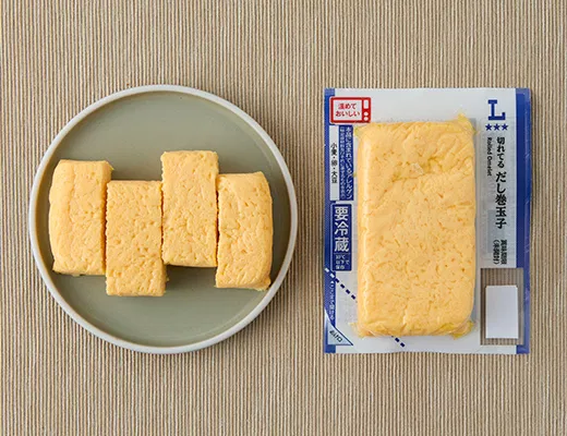 Sliced dashi-maki tamago