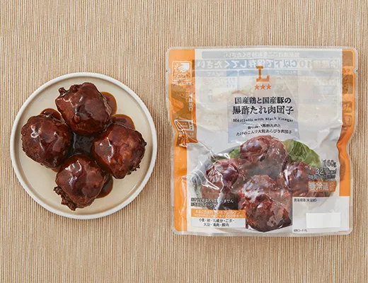 Domestic Chicken and Pork Meatballs in Black Vinegar Sauce