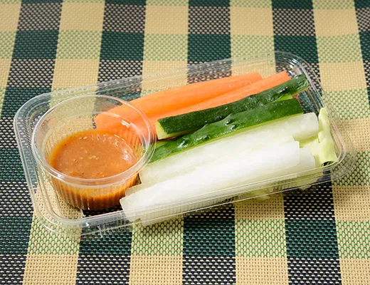 Vegetable Sticks with Spicy Miso Sauce
