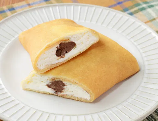Chewy Crepe with Nama Chocolate & Chocolate Chips
