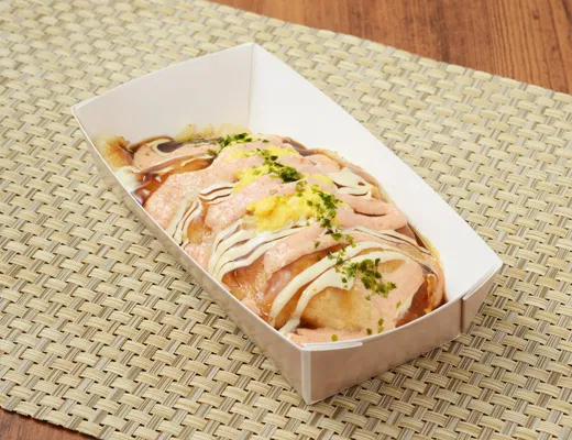Cabbage-wrapped bake with mentaiko mayo and egg