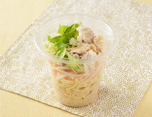 Instant Pasta Salad with Pork Shabu-Shabu