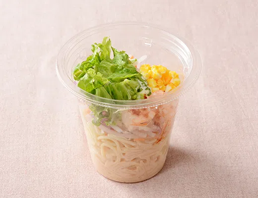 Zero-Second Pasta Salad: Shrimp & Mentaiko