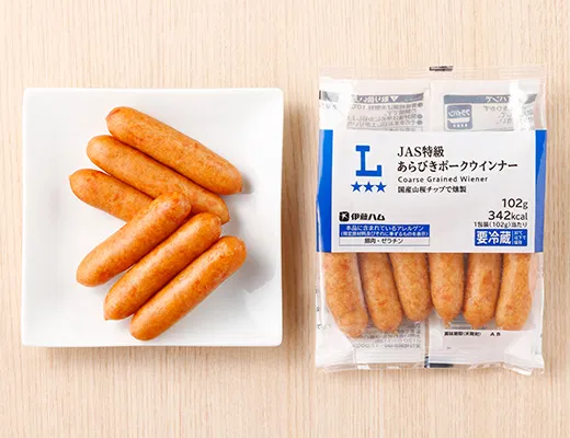 JAS Top-Grade Coarsely Ground Pork Wiener
