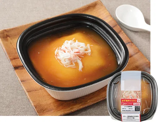 Tenshin-don with silky soy glaze (barley rice)