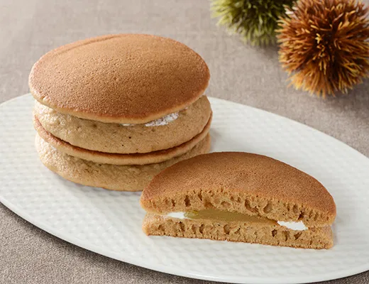 Fluffy Mochi Pancakes – Chestnut, 2 pieces