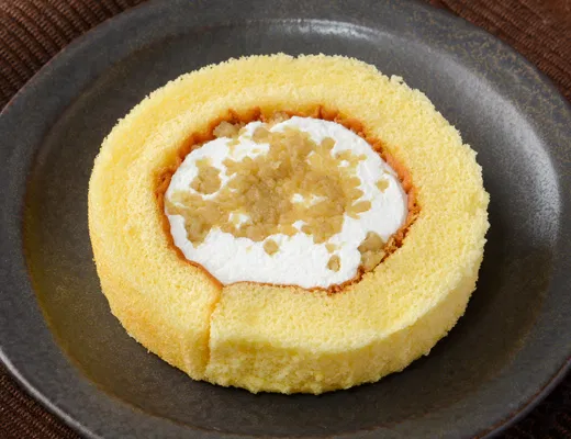 Premium Roll Cake with Chestnut Powder