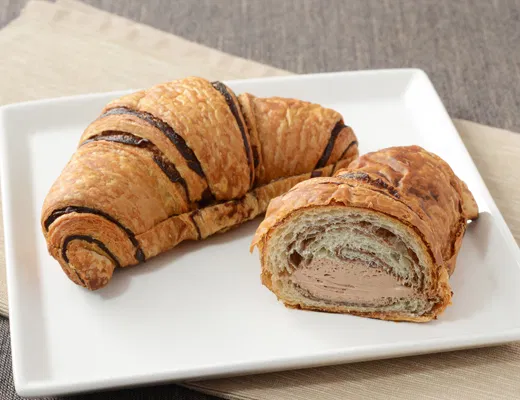 Meiji Milk Chocolate Croissant with Chocolate Whipped Cream