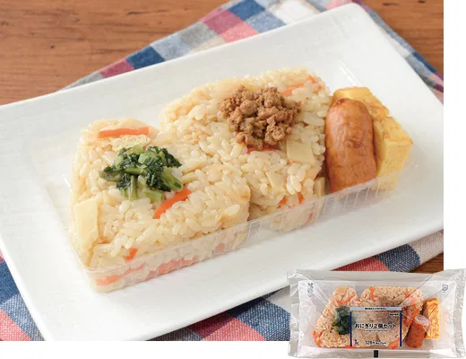 Two-Onigiri Set (Nozawana & Chicken Soboro)