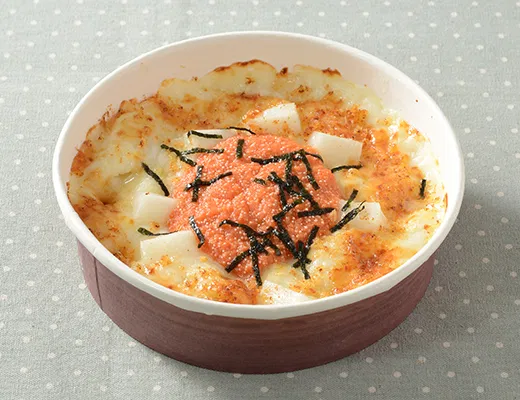 Mochi Cheese Gratin with Hakata Mentaiko