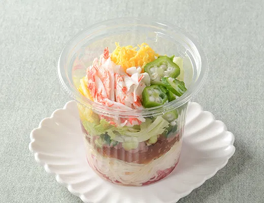 Mix-and-Eat Japanese Parfait Salad (With Vermicelli)