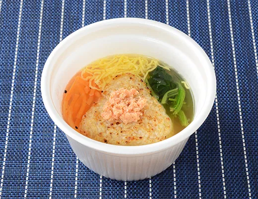Grilled Onigiri Dashi Chazuke with Red Salmon